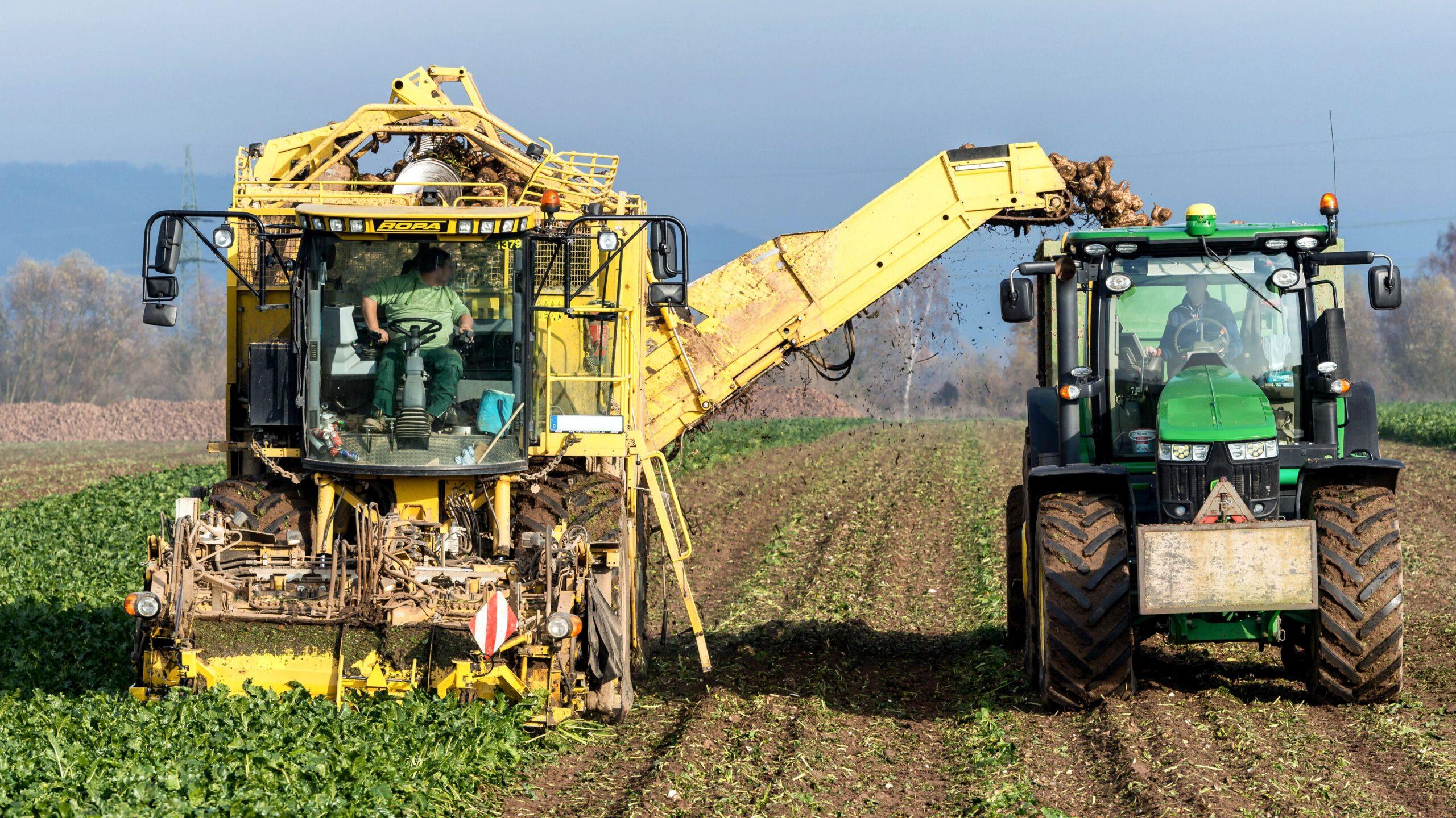 Utility Tractor on heavy haul trailer